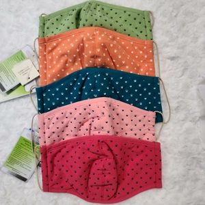 Set of 5 cute Paws n hearts print Mask